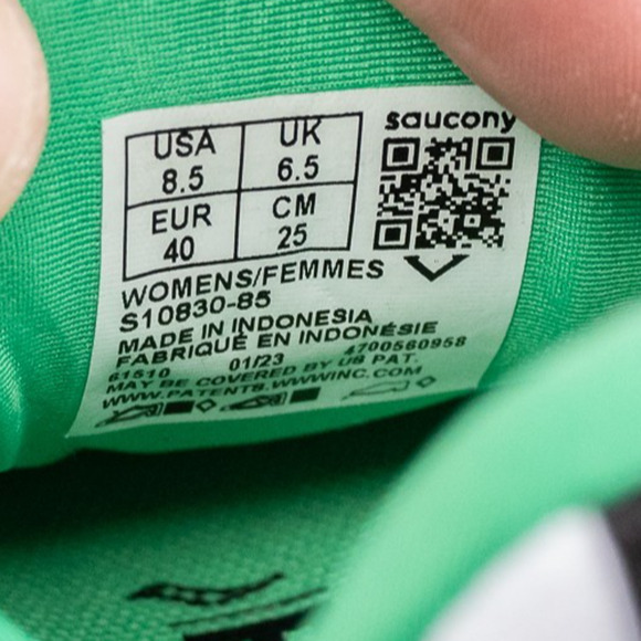 Saucony Women's Ride 16 S10830-35 White Green Pink Running Shoes Sneaker Sz 8.5 - Picture 6 of 10